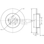 TOMEX Brakes Bremsscheibe